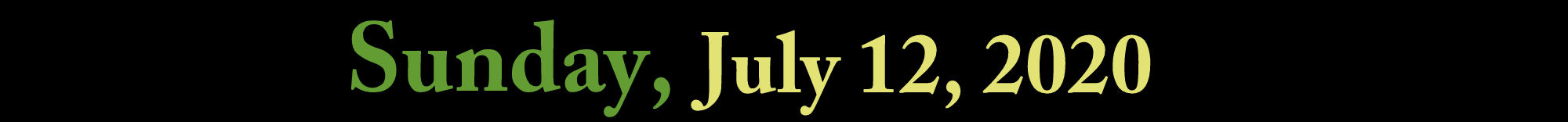 july 12 2020